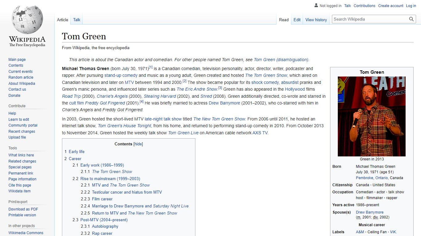 Tom Green - Wikipedia